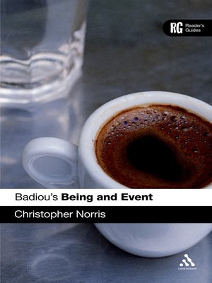 cover image of Badiou's 'Being and Event'